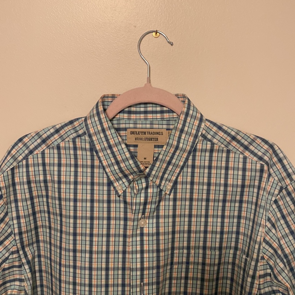 Duluth Trading Co. - Plaid Long Sleeve Button Up - Size: Medium